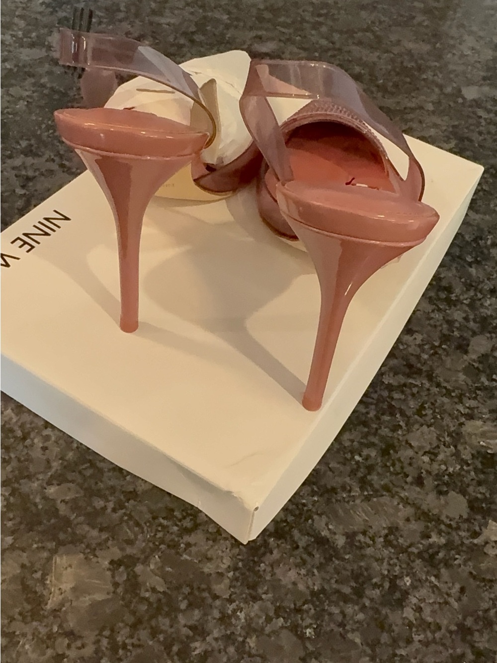 Nine West Rose Pink Rhinestone Pointed-Toe Slingback Pumps - Picture 3 of 6